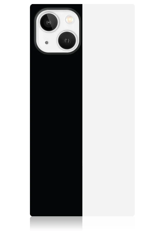 SQUARE® Black and White Colorblock iPhone Case - Image 15