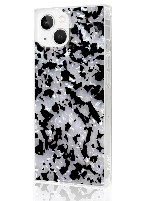 SQUARE® Black & White Tortoise Shell iPhone Case - Image 10