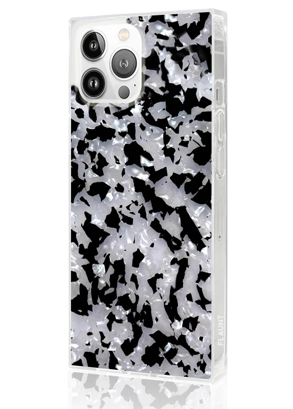 SQUARE® Black & White Tortoise Shell iPhone Case - Image 12