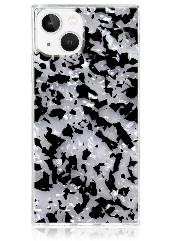 SQUARE® Black & White Tortoise Shell iPhone Case - Image 7