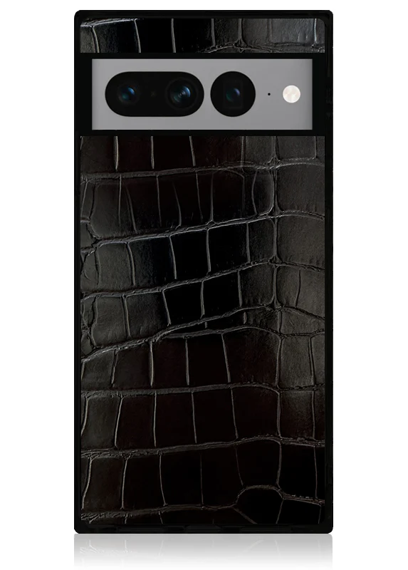 SQUARE® Black Crocodile Faux Leather Pixel Case - Image 5