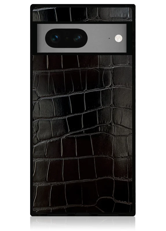 SQUARE® Black Crocodile Faux Leather Pixel Case - Image 7