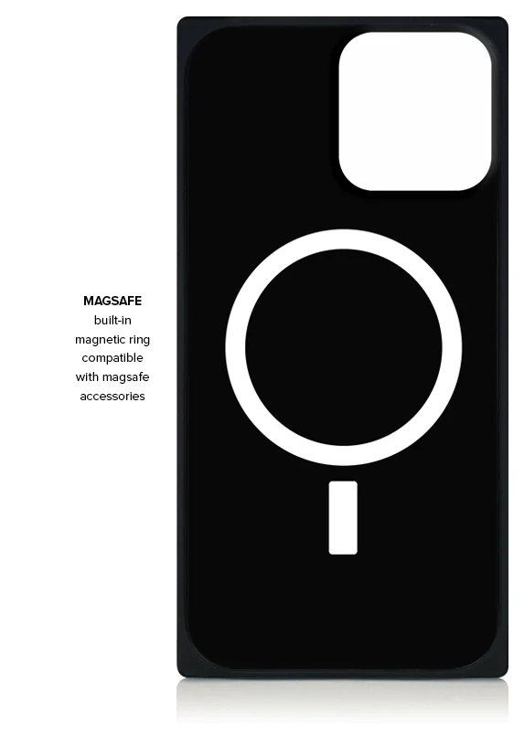 SQUARE® Black Ostrich Faux Leather iPhone Case - Image 41