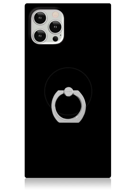 Black Patent Adhesive Phone Ring Stand - Image 3