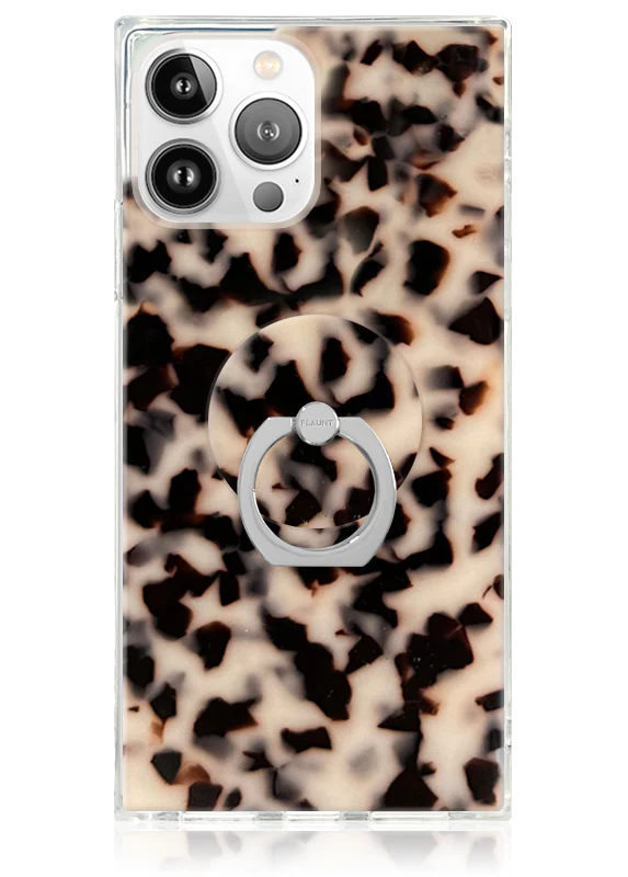 Blonde Tortoise Shell Adhesive Phone Ring Stand - Image 3