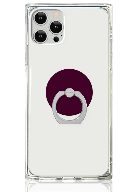 Burgundy Adhesive Phone Ring Stand - Image 2