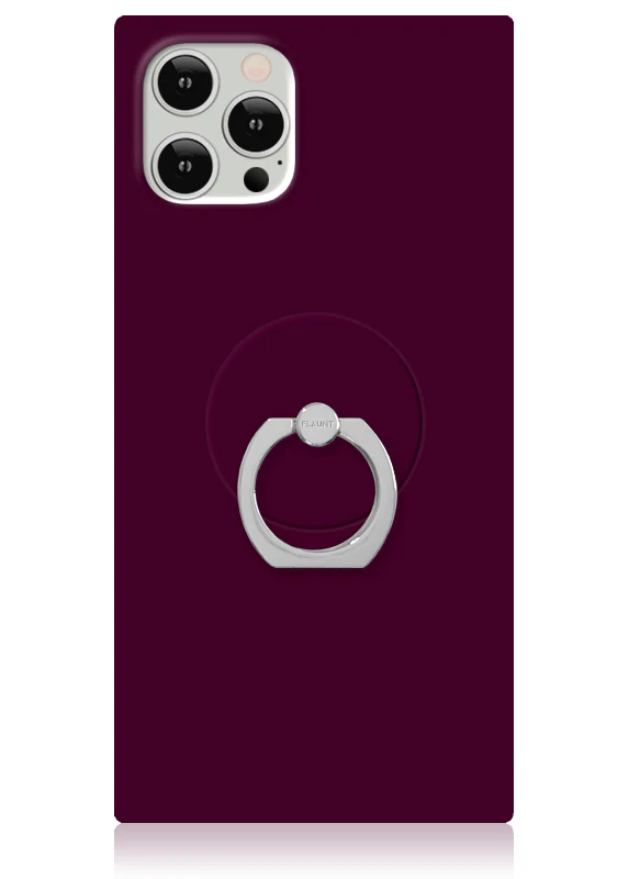 Burgundy Adhesive Phone Ring Stand - Image 3