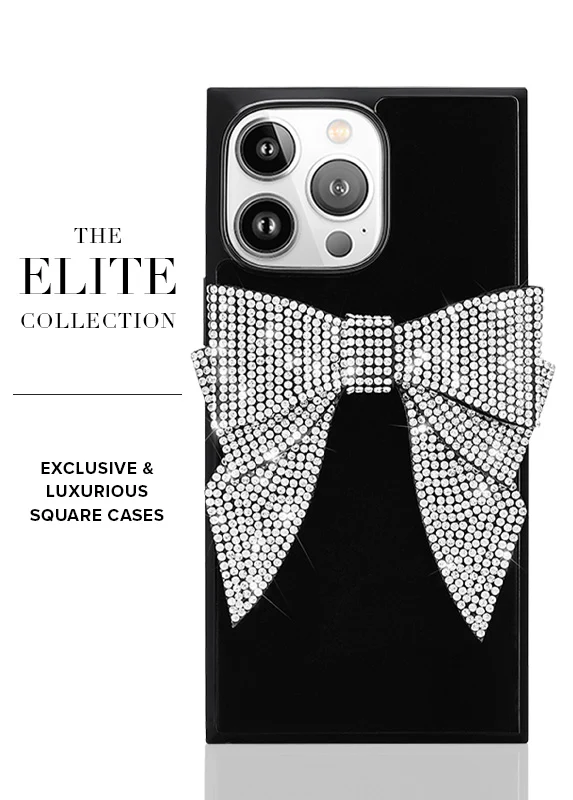 Elite Collection - SQUARE® Black Velvet Bow Brilliance iPhone Case (Not MagSafe Compatible) - Image 16
