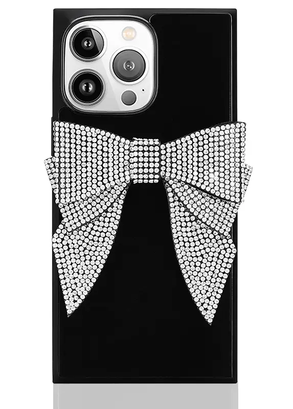 Elite Collection - SQUARE® Black Velvet Bow Brilliance iPhone Case (Not MagSafe Compatible) - Image 22