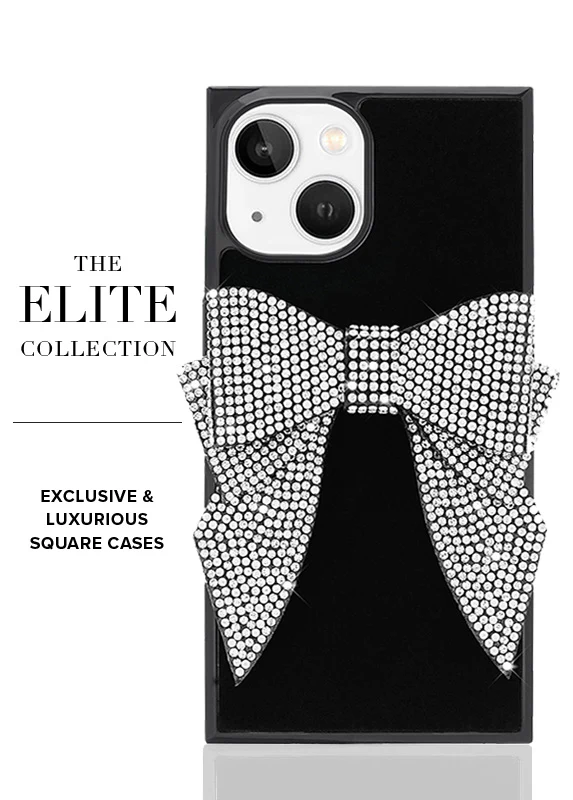 Elite Collection - SQUARE® Black Velvet Bow Brilliance iPhone Case (Not MagSafe Compatible) - Image 37