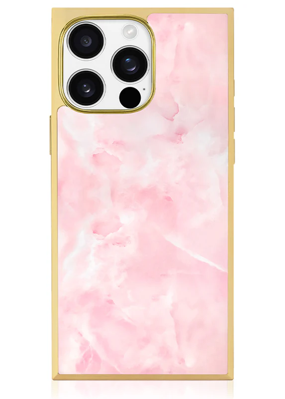 Elite Collection - SQUARE® Gilded Faux Rose Quartz iPhone Case - Image 28