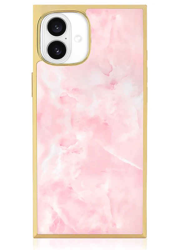 Elite Collection - SQUARE® Gilded Faux Rose Quartz iPhone Case - Image 37