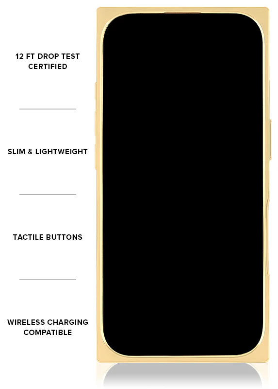 Elite Collection - SQUARE® Gilded Faux Rose Quartz iPhone Case - Image 44