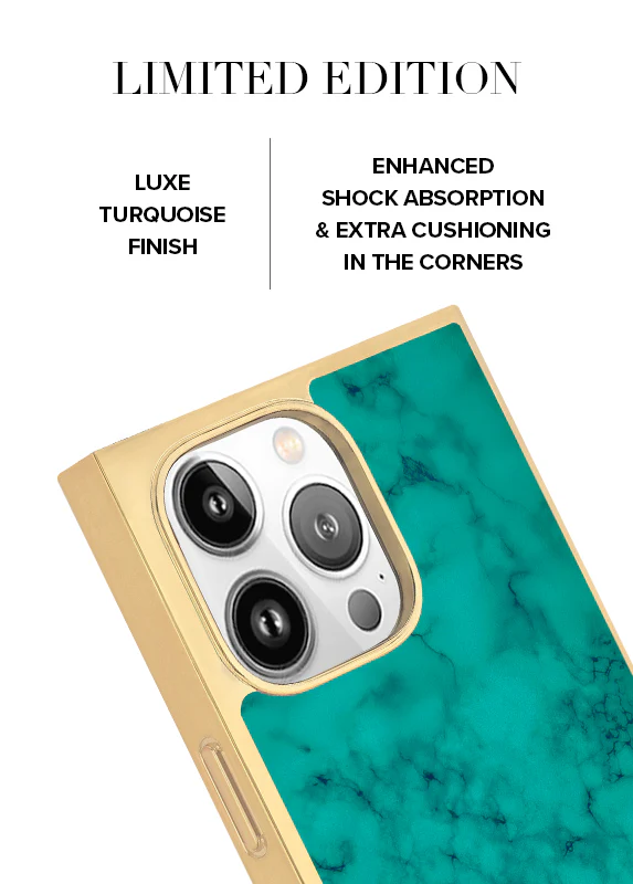 Elite Collection - SQUARE® Gilded Turquoise iPhone Case - Image 30