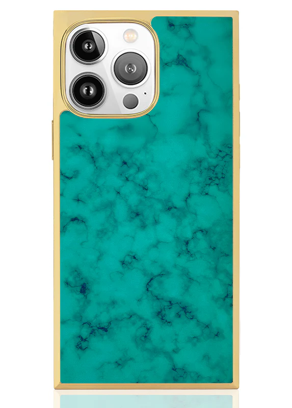 Elite Collection - SQUARE® Gilded Turquoise iPhone Case - Image 37