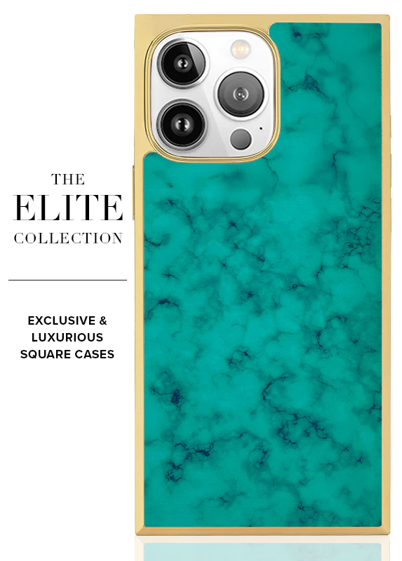 Elite Collection - SQUARE® Gilded Turquoise iPhone Case - Image 38