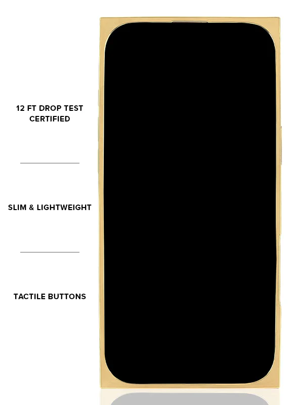 Elite Collection - SQUARE® Gold Metallic Embellished Faux Pearl iPhone Case (Not MagSafe Compatible) - Image 24