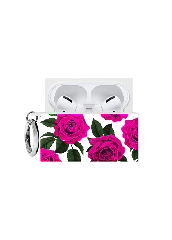 SQUARE® Fuchsia Rose AirPods Case - Image 12