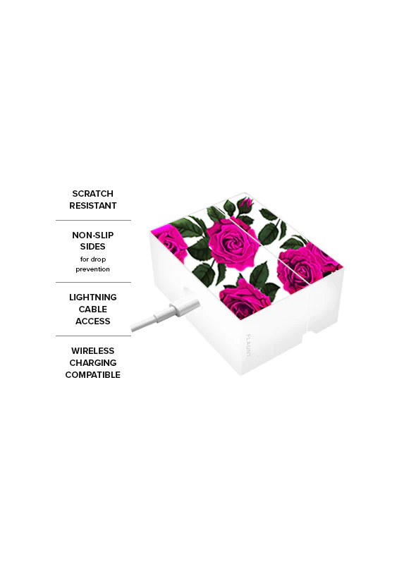 SQUARE® Fuchsia Rose AirPods Case - Image 14