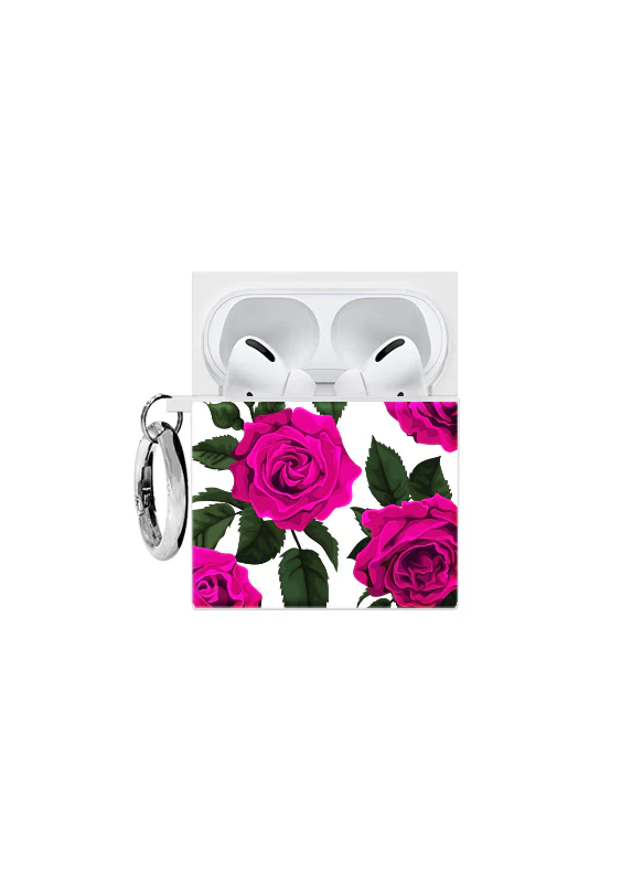 SQUARE® Fuchsia Rose AirPods Case - Image 7