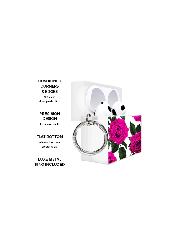 SQUARE® Fuchsia Rose AirPods Case - Image 8