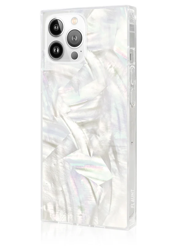 SQUARE® Geo White Mother of Pearl iPhone Case - Image 24