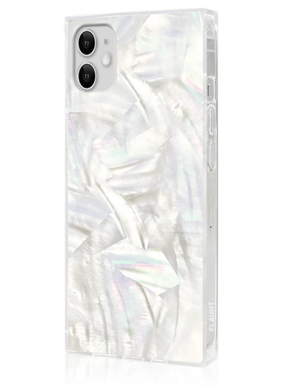 SQUARE® Geo White Mother of Pearl iPhone Case - Image 32