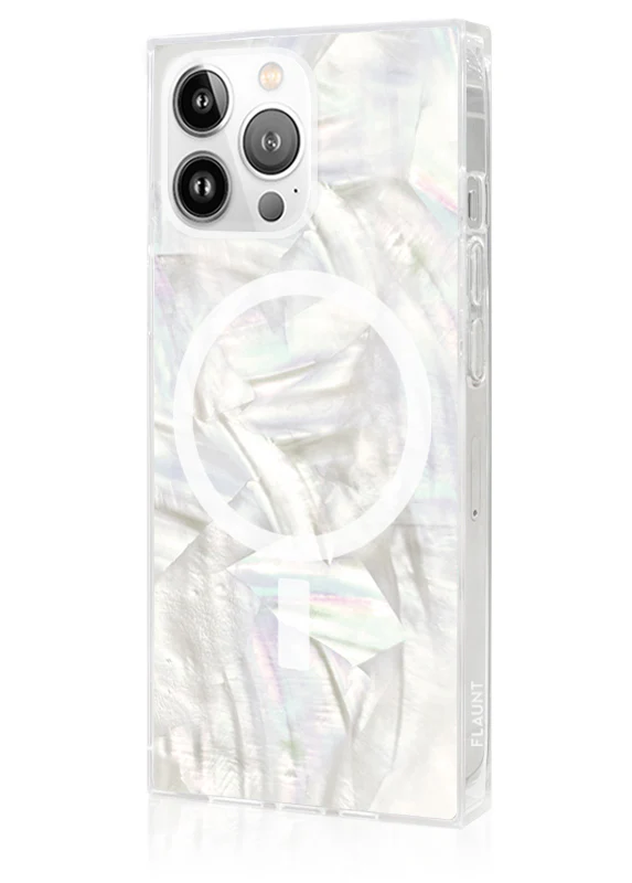 SQUARE® Geo White Mother of Pearl iPhone Case - Image 38