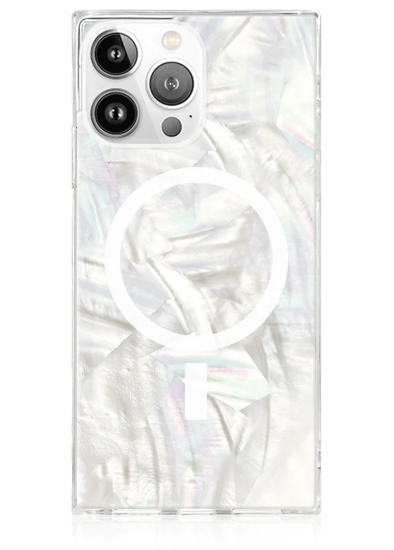 SQUARE® Geo White Mother of Pearl iPhone Case - Image 45