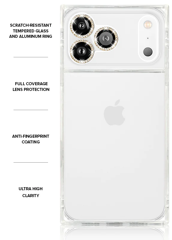 Gold Crystal Camera Lens Protectors - Image 3