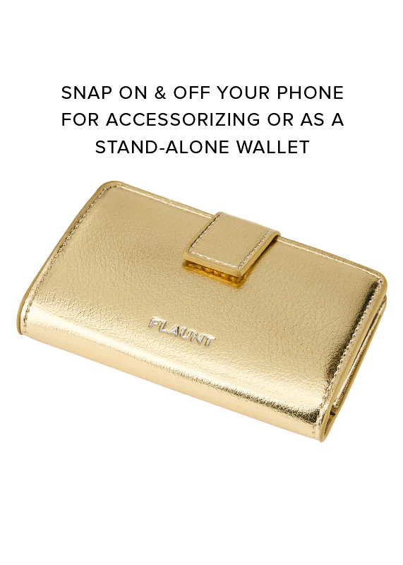 Gold Faux Leather MagSafe Wallet (Works with MagSafe Cases Only) - Image 6