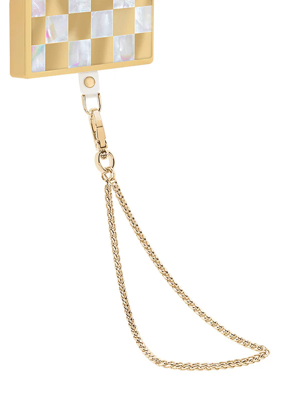 Gold Wheat Chain Phone Charm