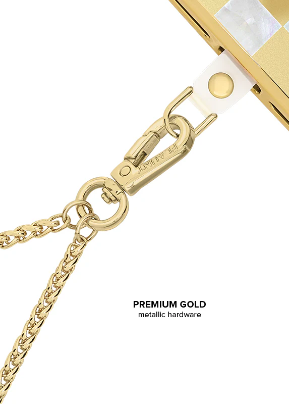 Gold Wheat Chain Phone Charm - Image 3