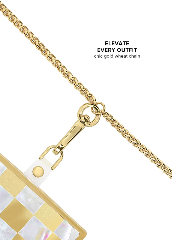 Gold Wheat Chain Phone Crossbody - Image 3