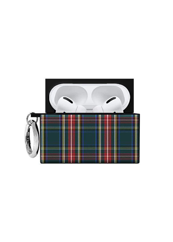 SQUARE® Green Plaid AirPods Case - Image 12