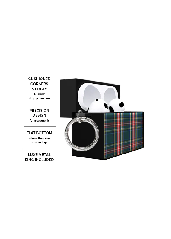 SQUARE® Green Plaid AirPods Case - Image 18