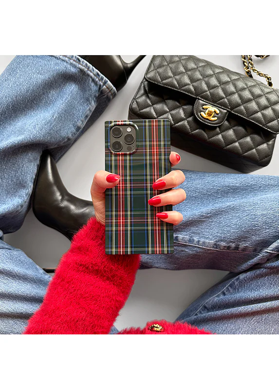 SQUARE® Green Plaid iPhone Case - Image 43