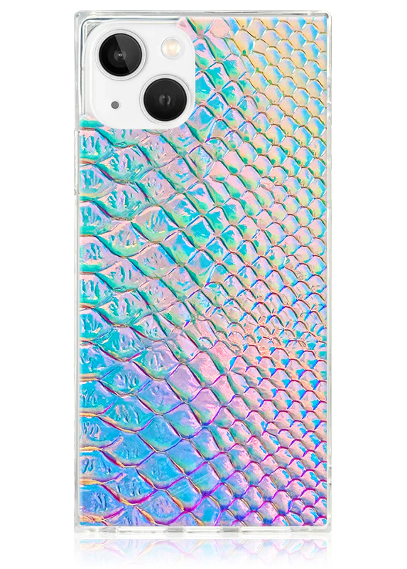 SQUARE® Iridescent Crocodile Faux Leather iPhone Case - Image 27