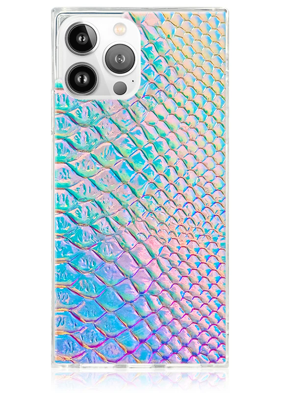 SQUARE® Iridescent Crocodile Faux Leather iPhone Case - Image 29