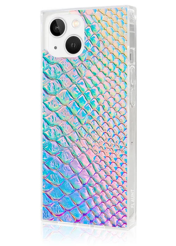 SQUARE® Iridescent Crocodile Faux Leather iPhone Case - Image 36