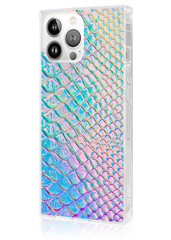SQUARE® Iridescent Crocodile Faux Leather iPhone Case - Image 46