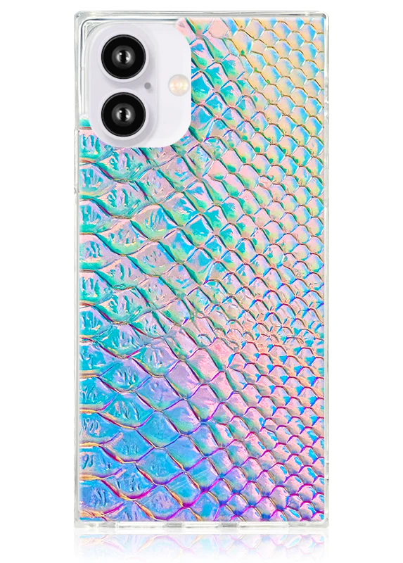 SQUARE® Iridescent Crocodile Faux Leather iPhone Case - Image 56