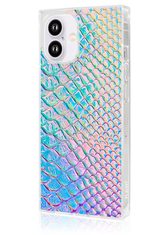 SQUARE® Iridescent Crocodile Faux Leather iPhone Case - Image 57