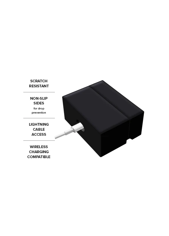 SQUARE® Matte Black AirPods Case - Image 19