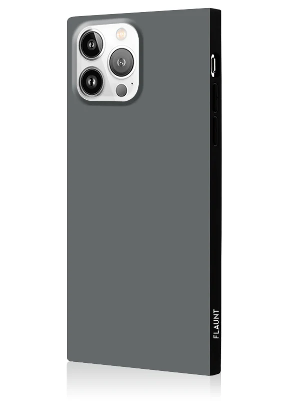 SQUARE® Matte Gray iPhone Case - Image 28
