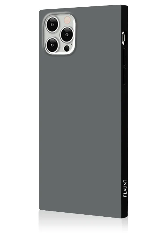 SQUARE® Matte Gray iPhone Case - Image 4