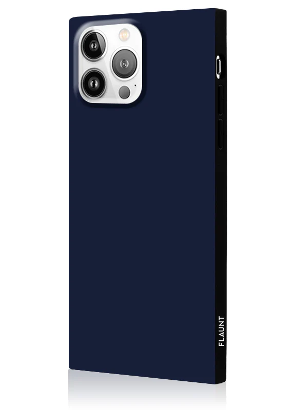 SQUARE® Matte Navy iPhone Case - Image 30