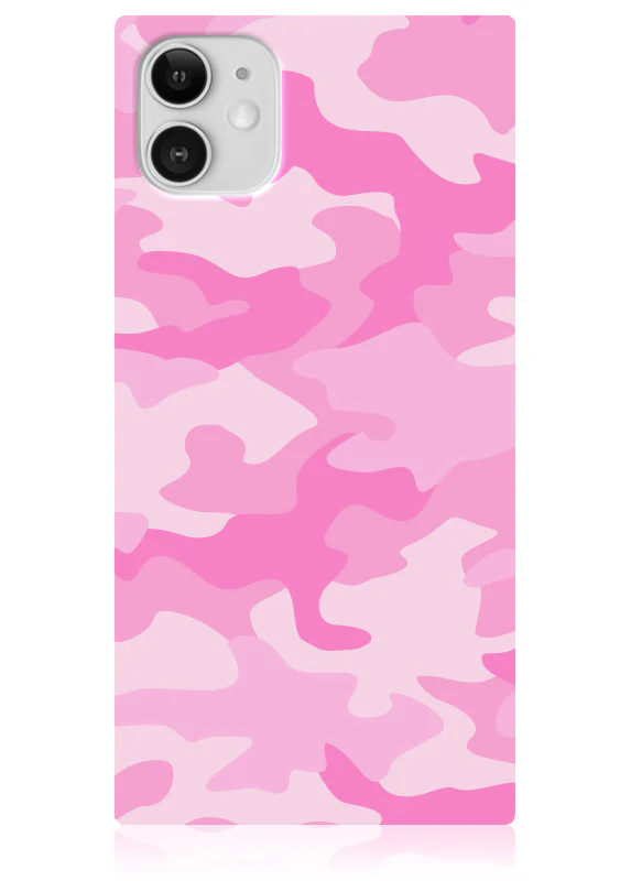 SQUARE® Matte Pink Camo iPhone Case - Image 13