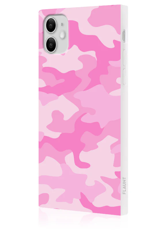 SQUARE® Matte Pink Camo iPhone Case - Image 14