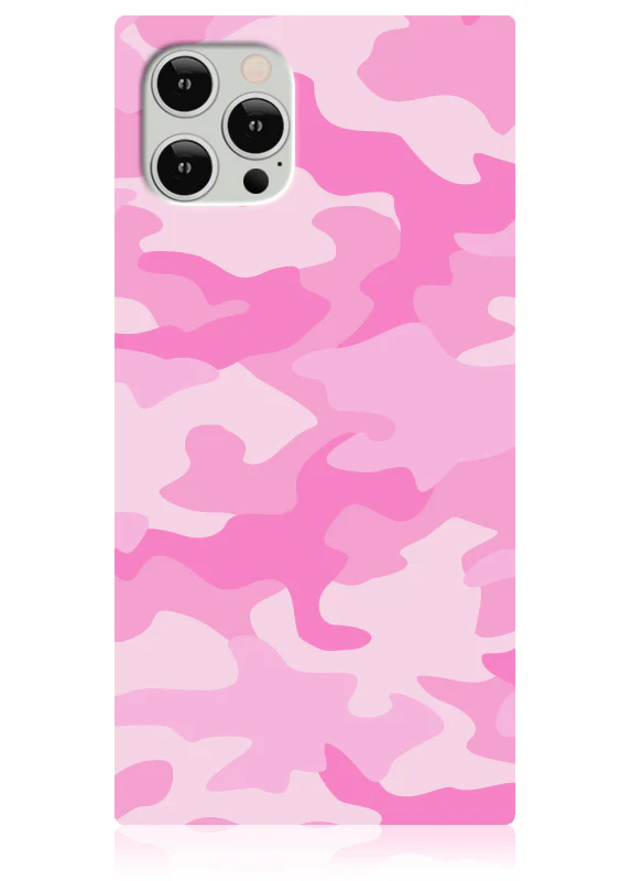 SQUARE® Matte Pink Camo iPhone Case - Image 21